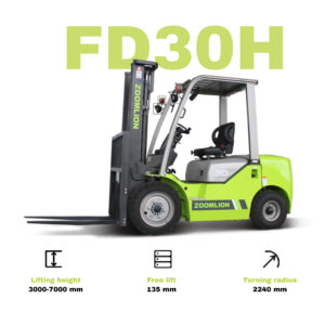 Xe nâng Dầu 3.5 tấn Zoomlion FD35H